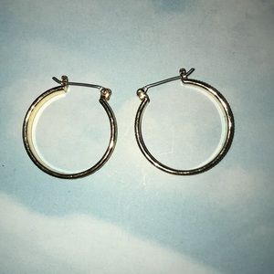 Small gold hoop earrings